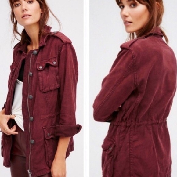 Free People Jackets & Blazers - NWT Free People Military Utility Surplus Cargo Jacket
